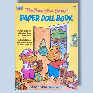 The Berenstain Bears Paper Doll Book Punch-Out Clothes Accessories Uncut 1980s